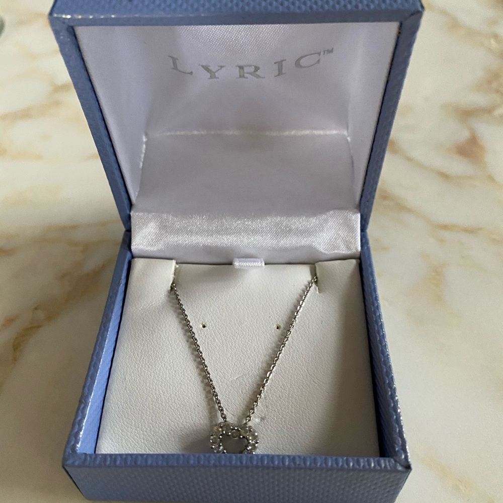 Lyric Sterling Silver heart necklace